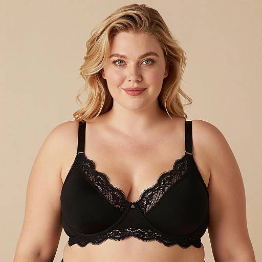 Elegant Plus-Sized Beauty in Lingerie