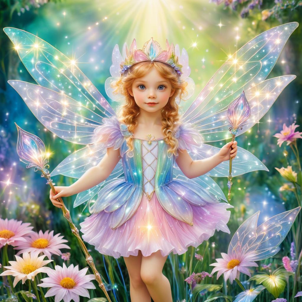 Enchanting Pixie Princess in a Garden