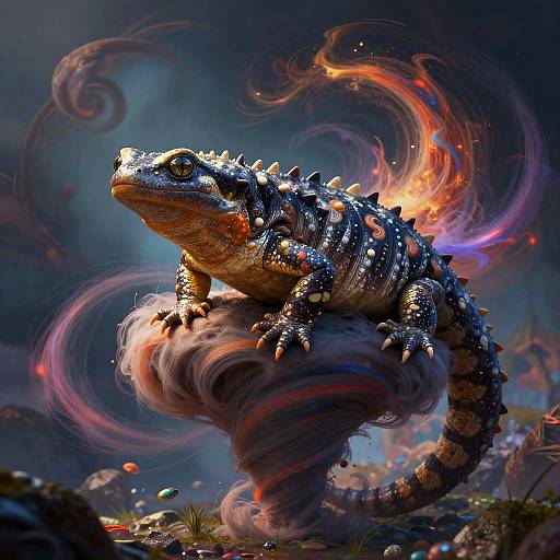 Majestic Salamander on Tornado Vortex