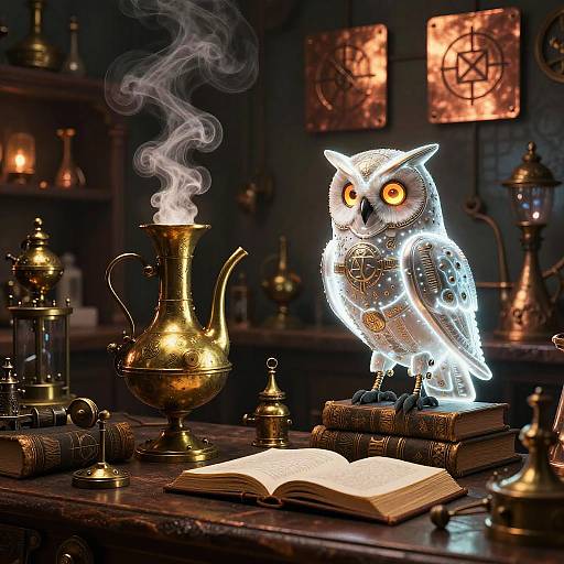 Steampunk Alchemist's Mystical Laboratory