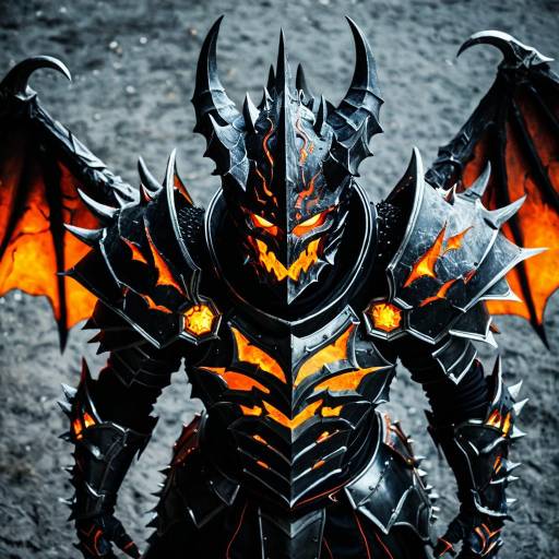 Fiery Demon Knight Cosplay Costume Design