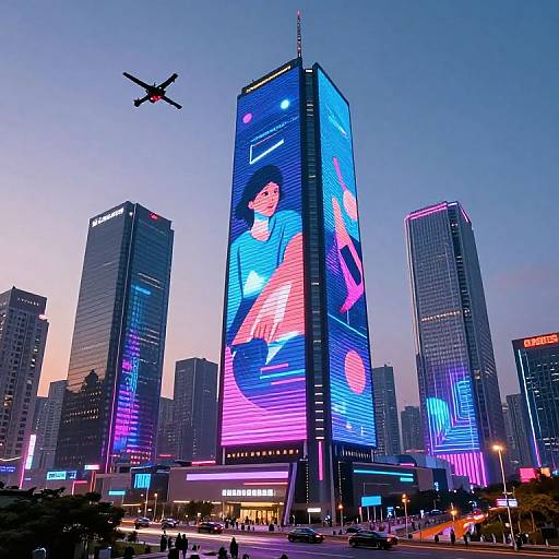 Futuristic AI-Powered Cityscape Design