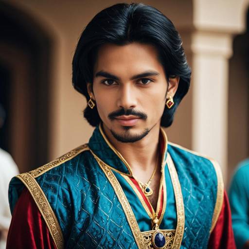 Man Wearing Prince Aladdin Costume