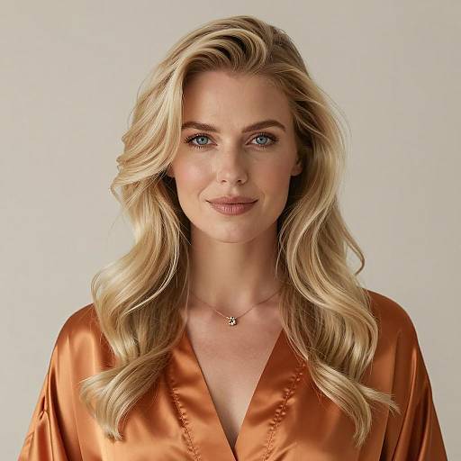 Elegant Portrait of a Blonde Woman