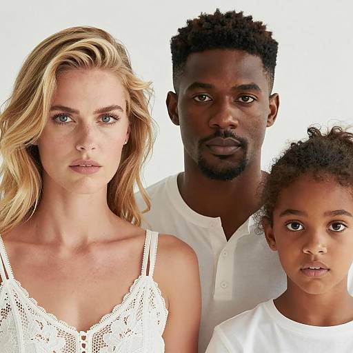 Captivating Portrait of Three Diverse Individuals