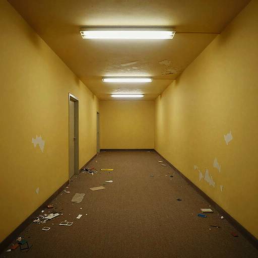 Surreal Infinite Backrooms Scene