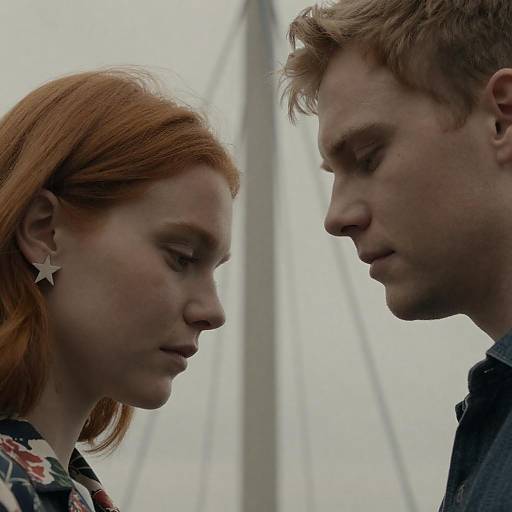 Close-Up Portraits of a Red-Haired Couple