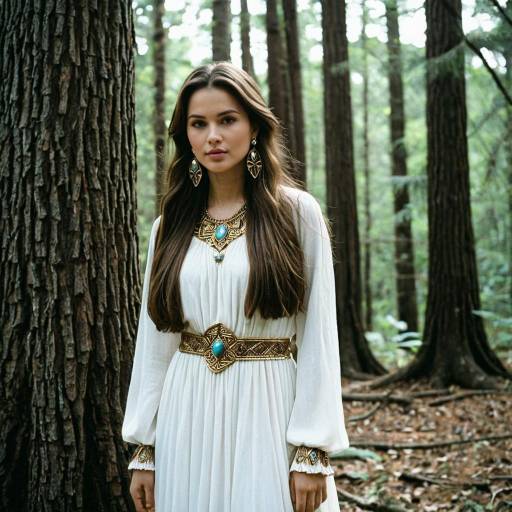 Realistic Long Sleeve Goddess in Nature
