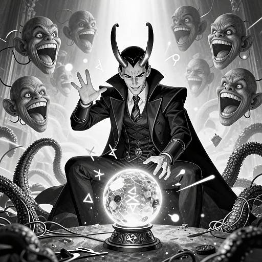 Epic Black and White Loki Spellcasting