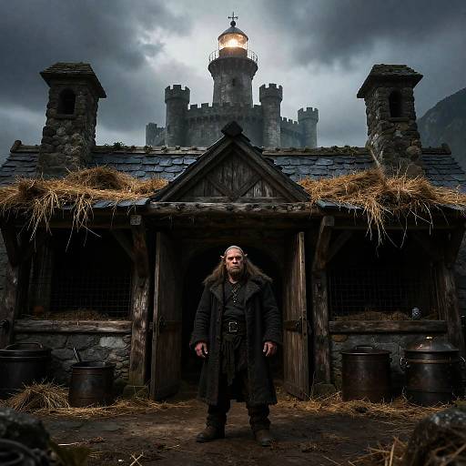 Orc Stablemaster at Stormy Lighthouse Stables