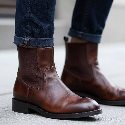 Tom Holland Stylish Leather Ankle Boots