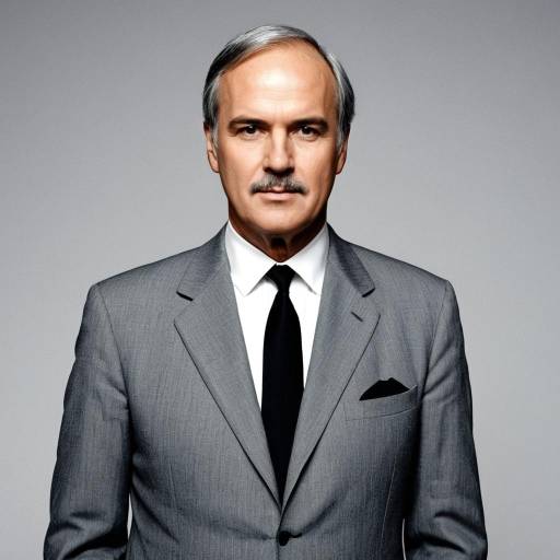 Mature Man in Grey Suit Portrait