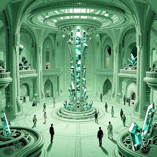 Ornate Elven Sci-Fi Space Station