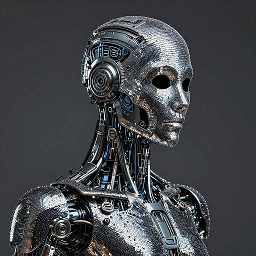 NoFace Robot Photorealistic Masterpiece