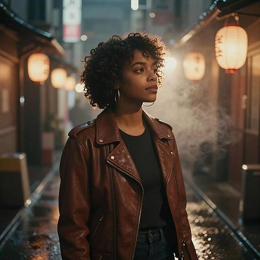 Maya Rivers — Neon Tokyo Night Portrait