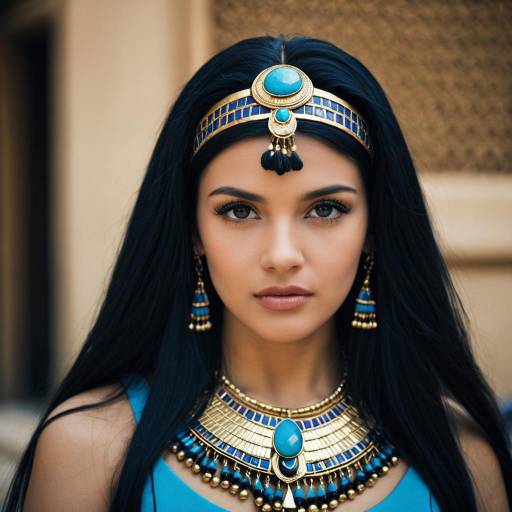 Elegant Egyptian Costume with Jewelry