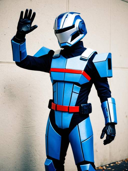 Realistic Man Cosplay of Bluestreak G1