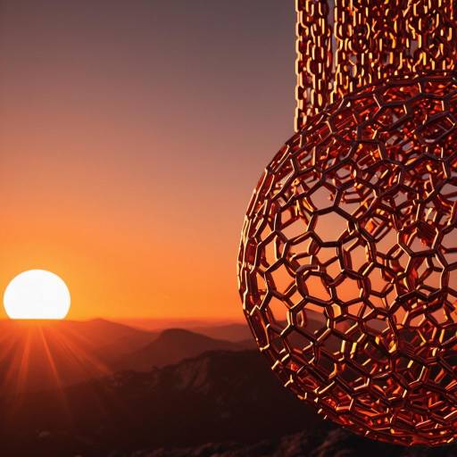 Sunset Biochemistry Sphere Sculpture