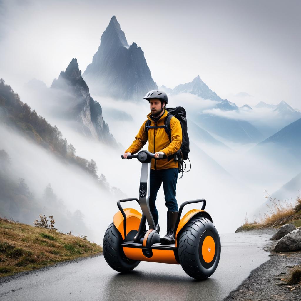 Explorer Tests Unique Wooden Rock Segway