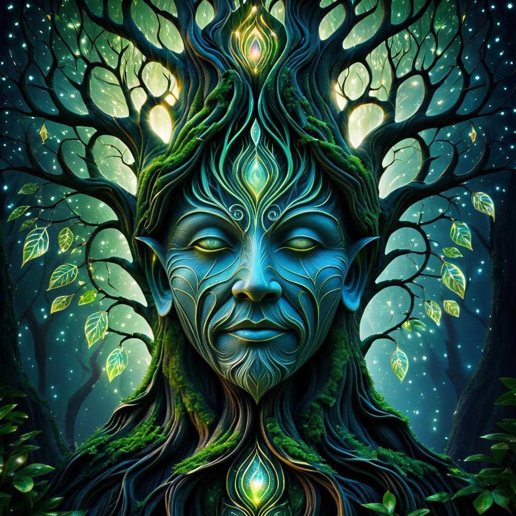 Mystical Old Tree Spirit Artwork