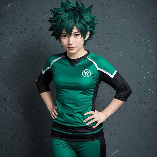 Vibrant Izuku Midoriya Cosplay Costume