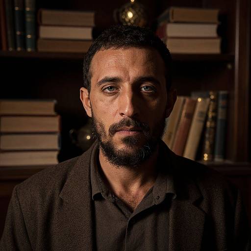 Rembrandt-Style Portrait of North African Man