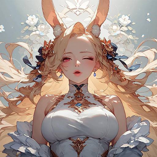 Aesthetic Anime Rabbit Girl Masterpiece