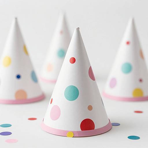 Birthday Paper Caps with Confetti