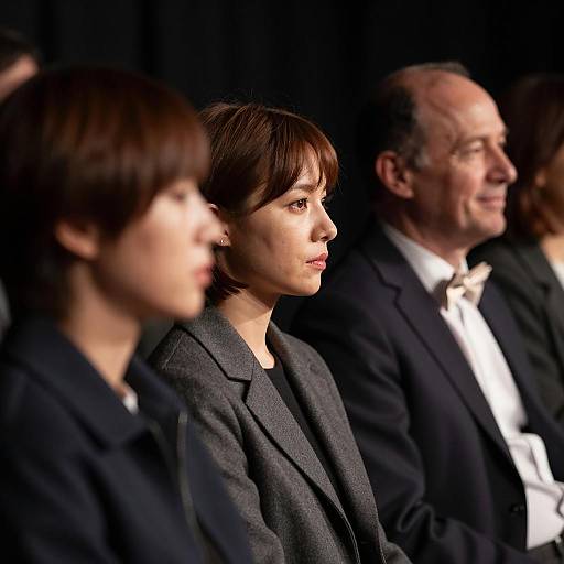 Intimate Dimly Lit Row Portrait