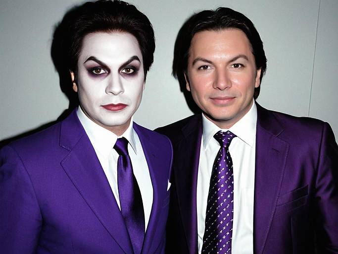 Mike Myers Face Swap in Purple Suit