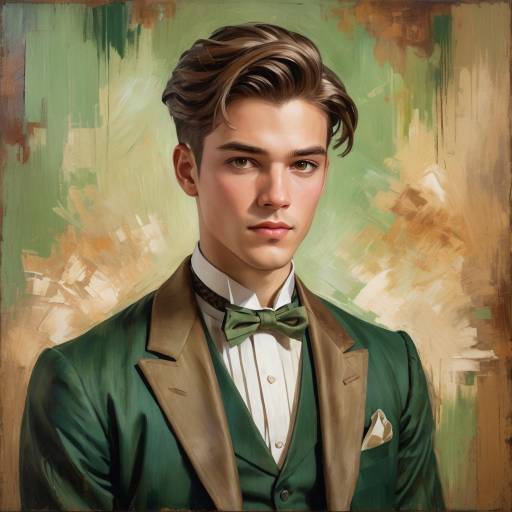 Realistic Portrait of a Young Man