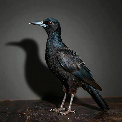 Surreal Portrait of Mysterious Bird