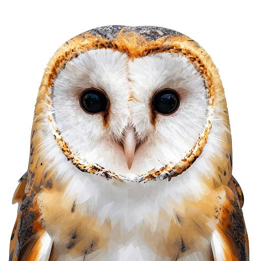 Detailed Lifelike Barn Owl Vector Art