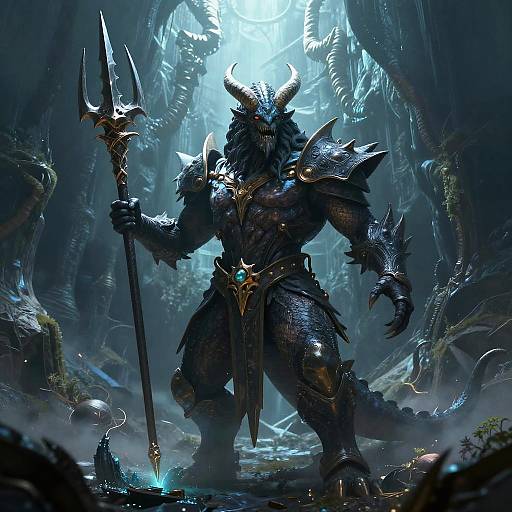 Dark Godfall: Abyssal Leviathan with Trident