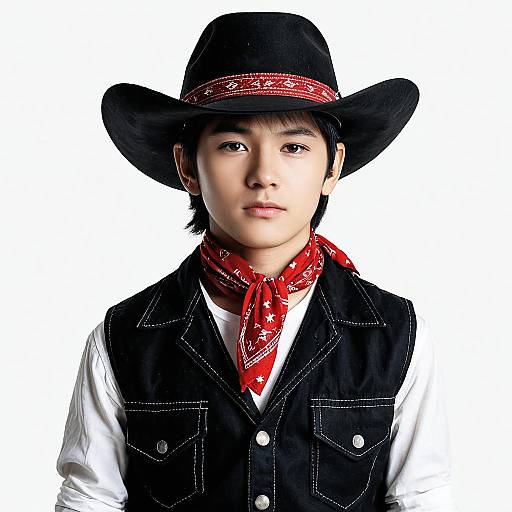 Realistic Cowboy Costume Portrait
