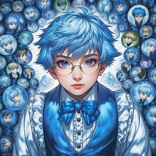 Illustration of Hans christian andersen (fate), fate (series) in the style of Torriet