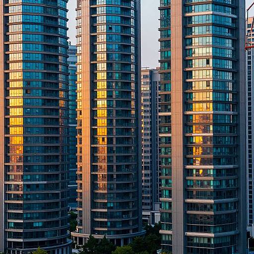 Spiraling Skyscrapers with Blooming Windows