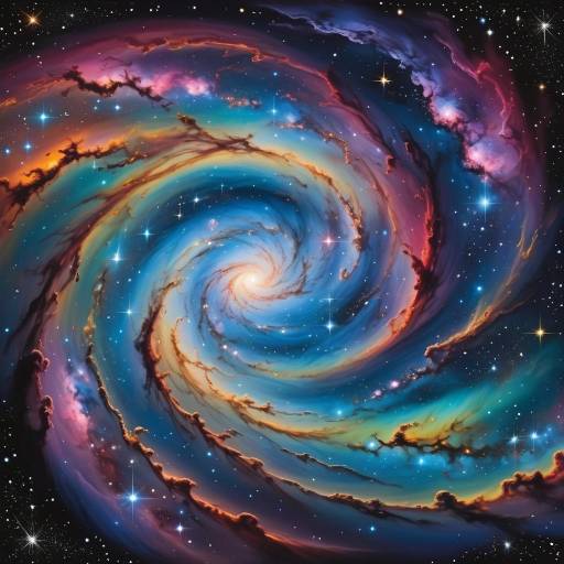 Drifting Through a Colorful Galaxy Drifting Through a Colorful Galaxy
