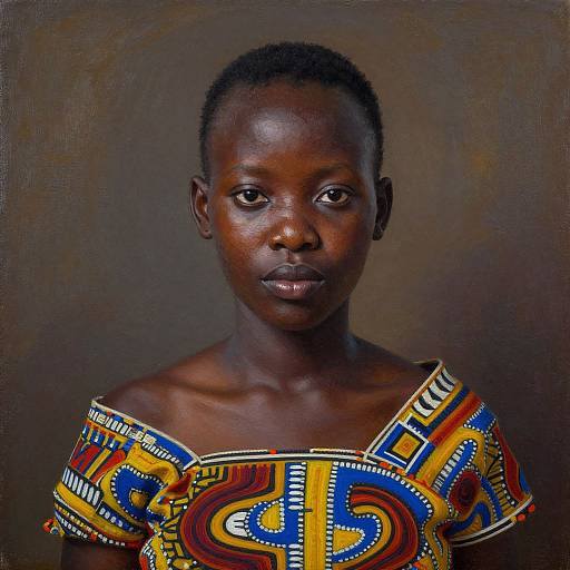 Portrait of Malawian Woman in Textile