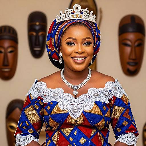 Yoruba Bride in Traditional Wedding Attire