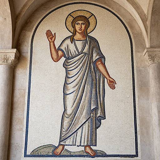 Roman Mosaic Merchant Woman