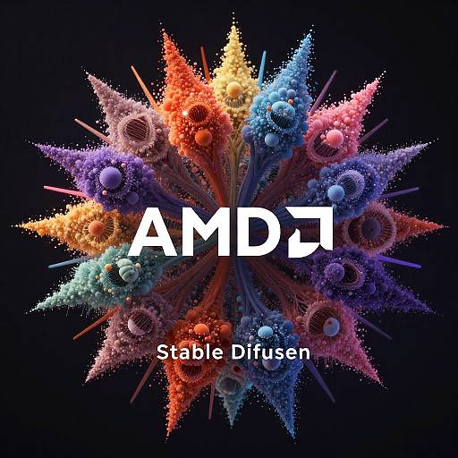 AMD AI Diffusion Particle Visualization