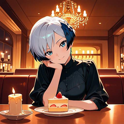 Elegant Night at a Fancy Restaurant