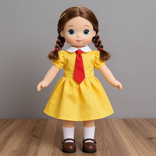Adult Rag Doll Costume with Braids