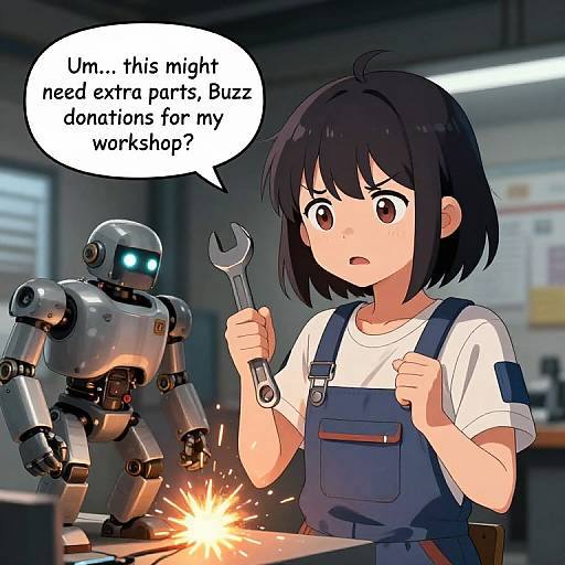 Rookie Robot Repair Girl Anime