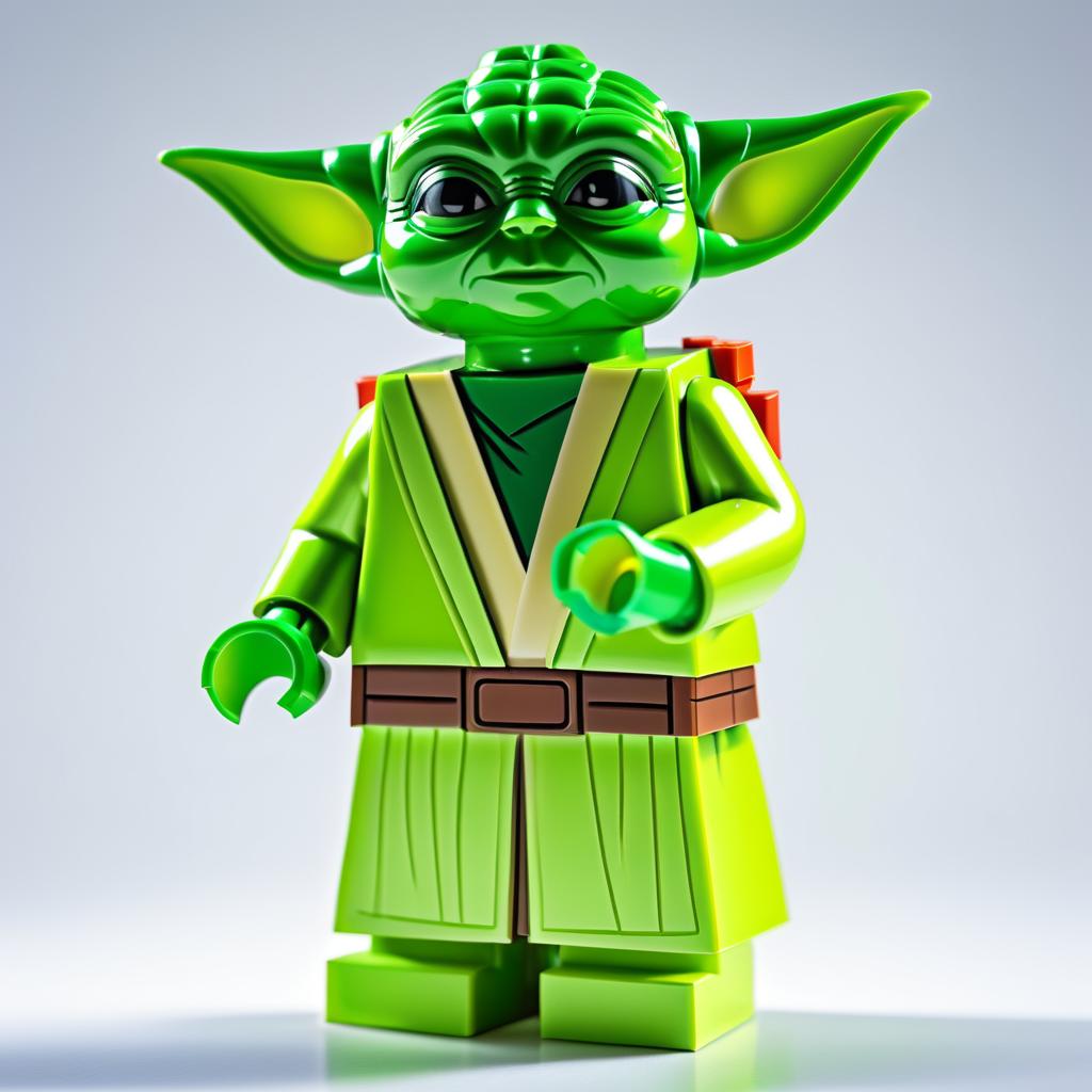 Yoda Lego Figurine with Iconic Details