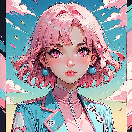 Momoko Blossom in Pink Leotard Outfit