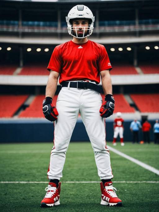 Baseball Player Standing in Stadium