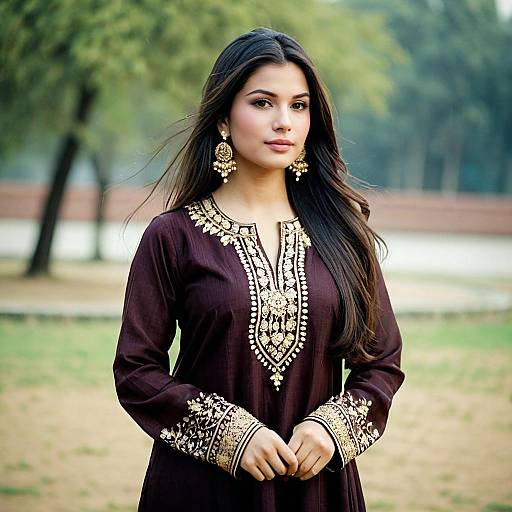 Stylish Girl in Shalwar Kameez Outfit