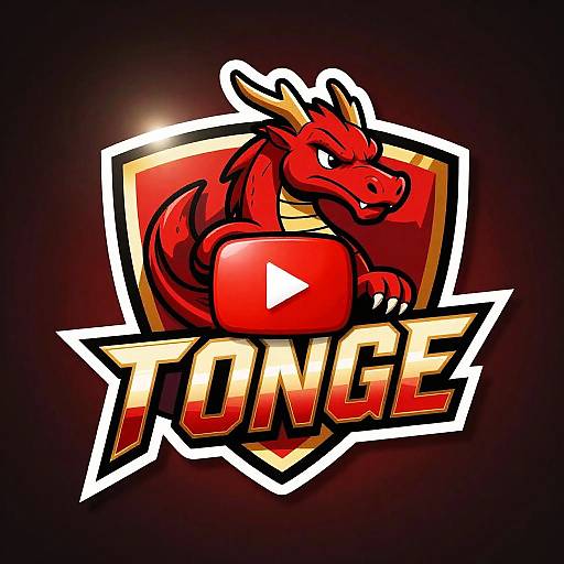 Dynamic Red Dragon YouTube Logo